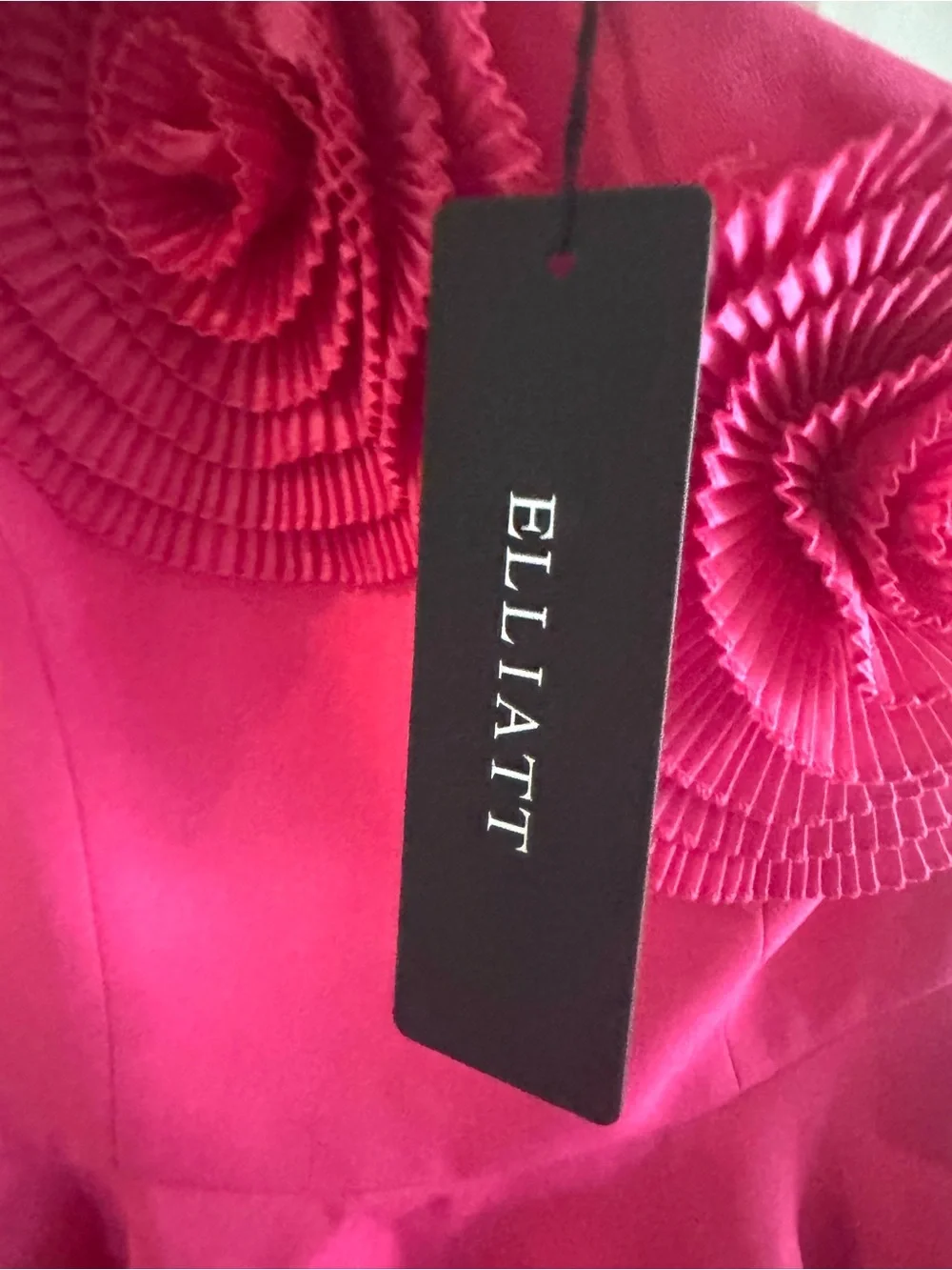 NWT Elliatt Noralyn Hot Pink Circle Skirt - High Waist A-Line Mini Dress - Picture 7 of 9